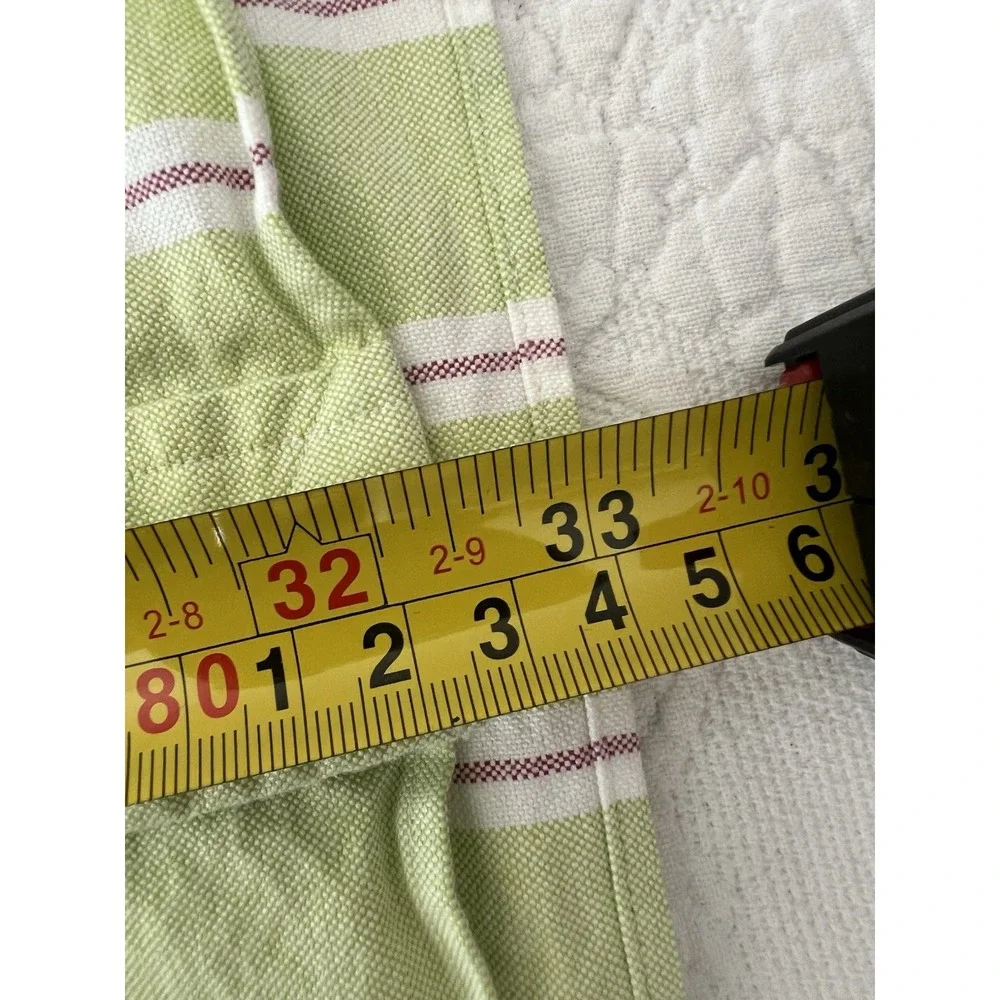 Ralph Lauren Shirt Mens L Green Stripe Oxford Classic Fit Button Down Flesh Pony